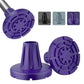 7/8" Heavy-Duty Anti-Slip Rubber Cane Tips with Steel Core, 2-Pack