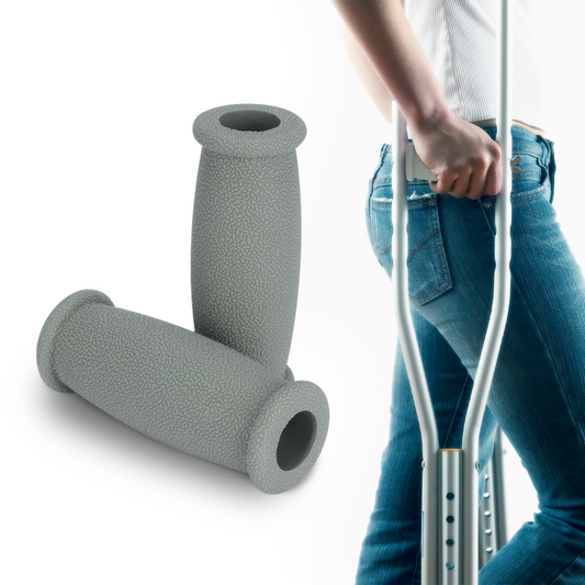 Crutch Hand Grips (2-Pack) – Soft Rubber Non-Slip Replacement