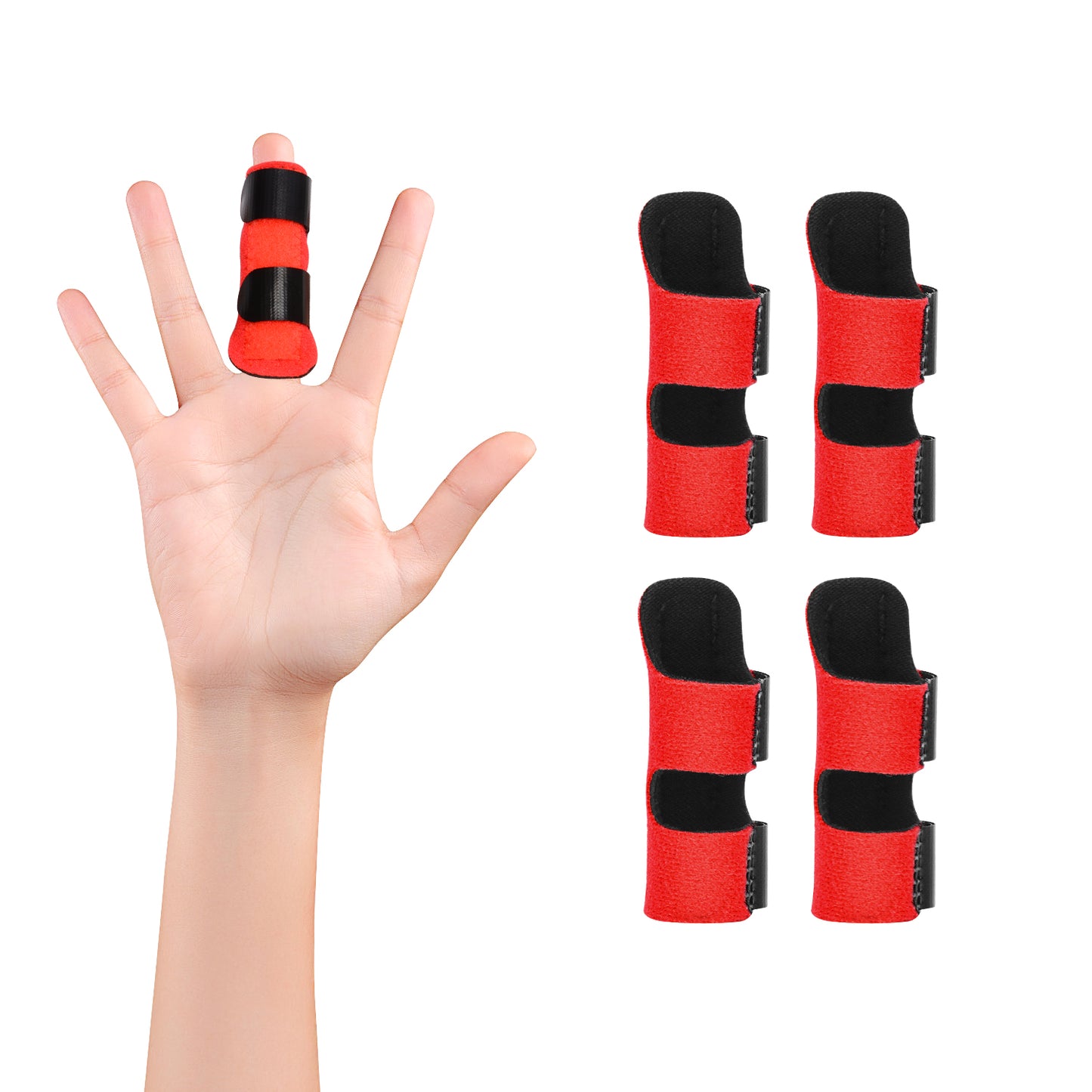 4 Pack Adjustable Finger Splint
