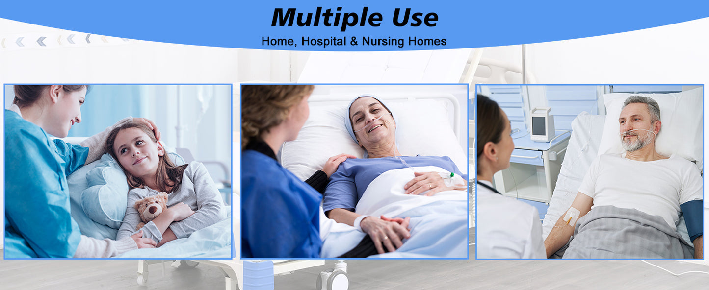 4-Function Remote Control Electric Hospital Bed (Mattress Included)