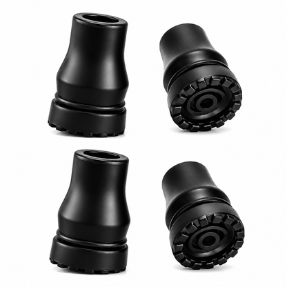 5/8 Inch Cane Tips 8 Pack Non-Slip Rubber Replacement Tips for Canes & Crutches