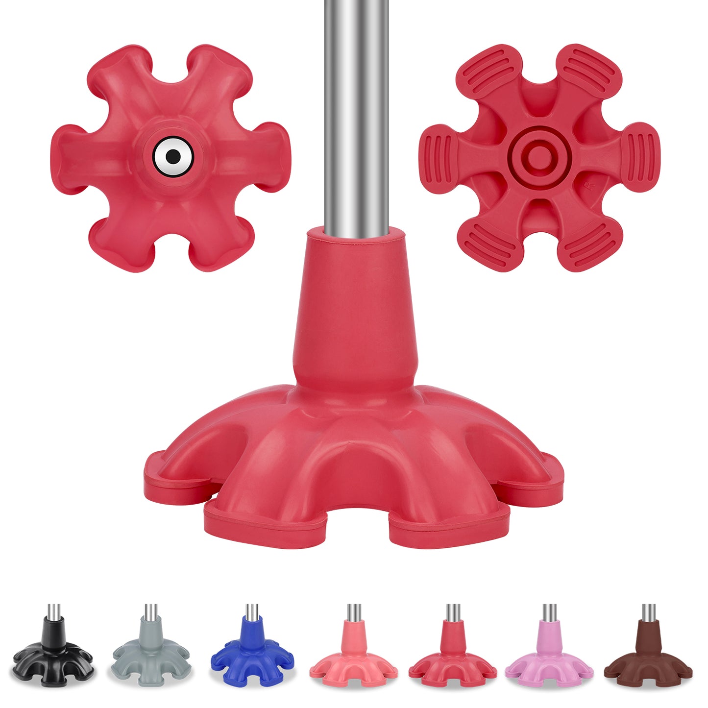 3/4 Inch Stable Six Point Non-Slip Cane Tip