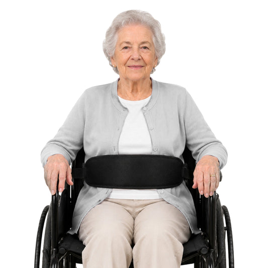 Wheelchair Positioning Belt, Adjustable Breathable Mesh Support Strap for Wheelchairs, Transport Chairs and Mobility Scooters