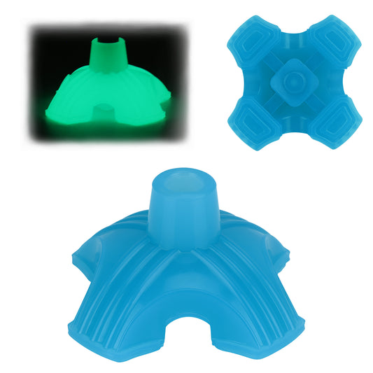 Self-Standing Cane Tip, Rubber Quad Base for Canes & Walking Sticks