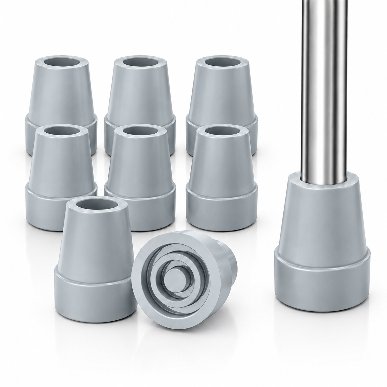 Non-Slip Stable High-Strength Rubber Cane Tip