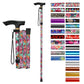 Folding Cane Adjustable Walking Stick Lightweight Travel Cane with T Handle