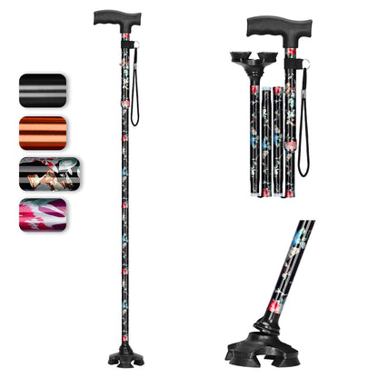 5-Level Adjustable Folding Cane