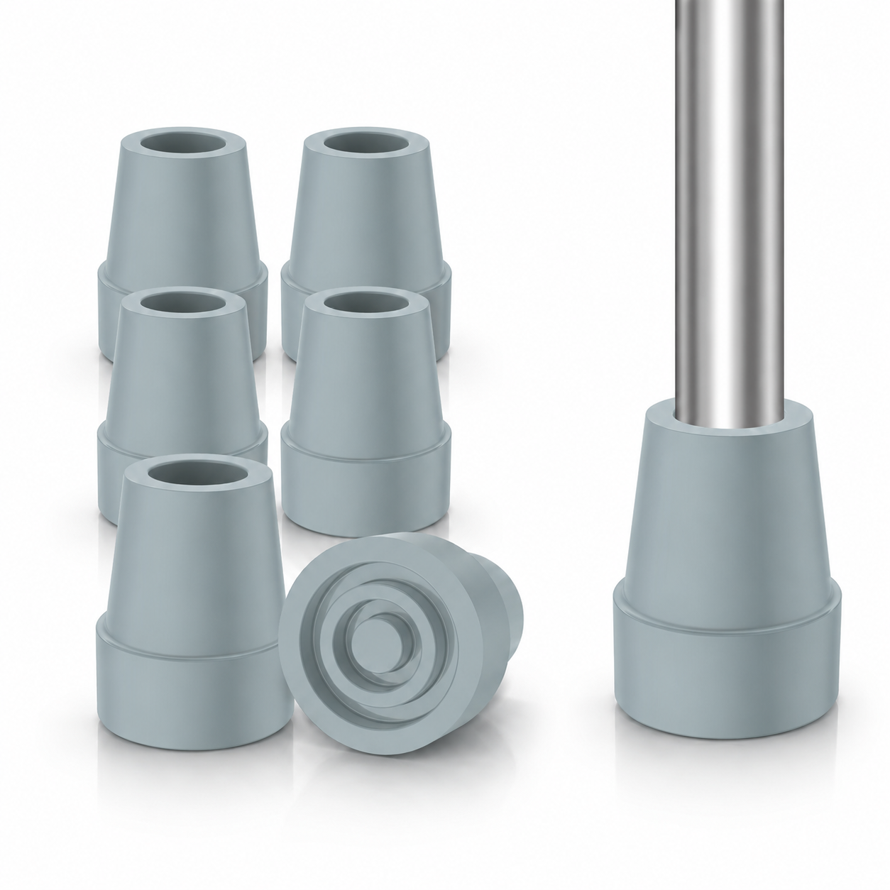 Non-Slip Stable High-Strength Rubber Cane Tip