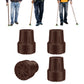 1 Inch Replacement Cane Tips Anti Slip Rubber with Metal Insert