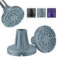 7/8" Heavy-Duty Anti-Slip Rubber Cane Tips with Steel Core, 2-Pack