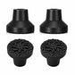 Heavy Duty Quad Cane Tips – Wider Anti-Slip Textured Rubber Feet for Enhanced Stability & Traction, Replacement Set 4PK/8PK