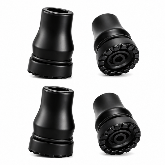 5/8 Inch Cane Tips 8 Pack Non-Slip Rubber Replacement Tips for Canes & Crutches