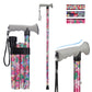 Folding Walking Cane, 5 Height Levels, Supports up to 250 lbs