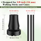 Heavy Duty 3/4" Cane Tips, Anti-Slip Rubber Feet