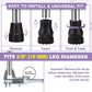 5/8 Inch Cane Tips 8 Pack Non-Slip Rubber Replacement Tips for Canes & Crutches