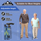 5-Level Adjustable Height Walking Stick Folding Cane