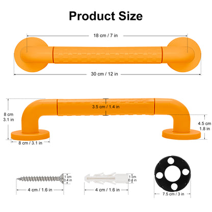 Shower Grab Bar, Stainless Steel Anti-Slip Safety Rail, 12-32 Inch