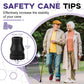4 Pack Non-Slip Rubber Replacement Cane Tip