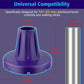 7/8" Heavy-Duty Anti-Slip Rubber Cane Tips with Steel Core, 2-Pack