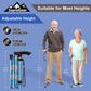 5-Level Adjustable Height Walking Stick Folding Cane
