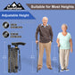 5-Level Adjustable Height Walking Stick Folding Cane