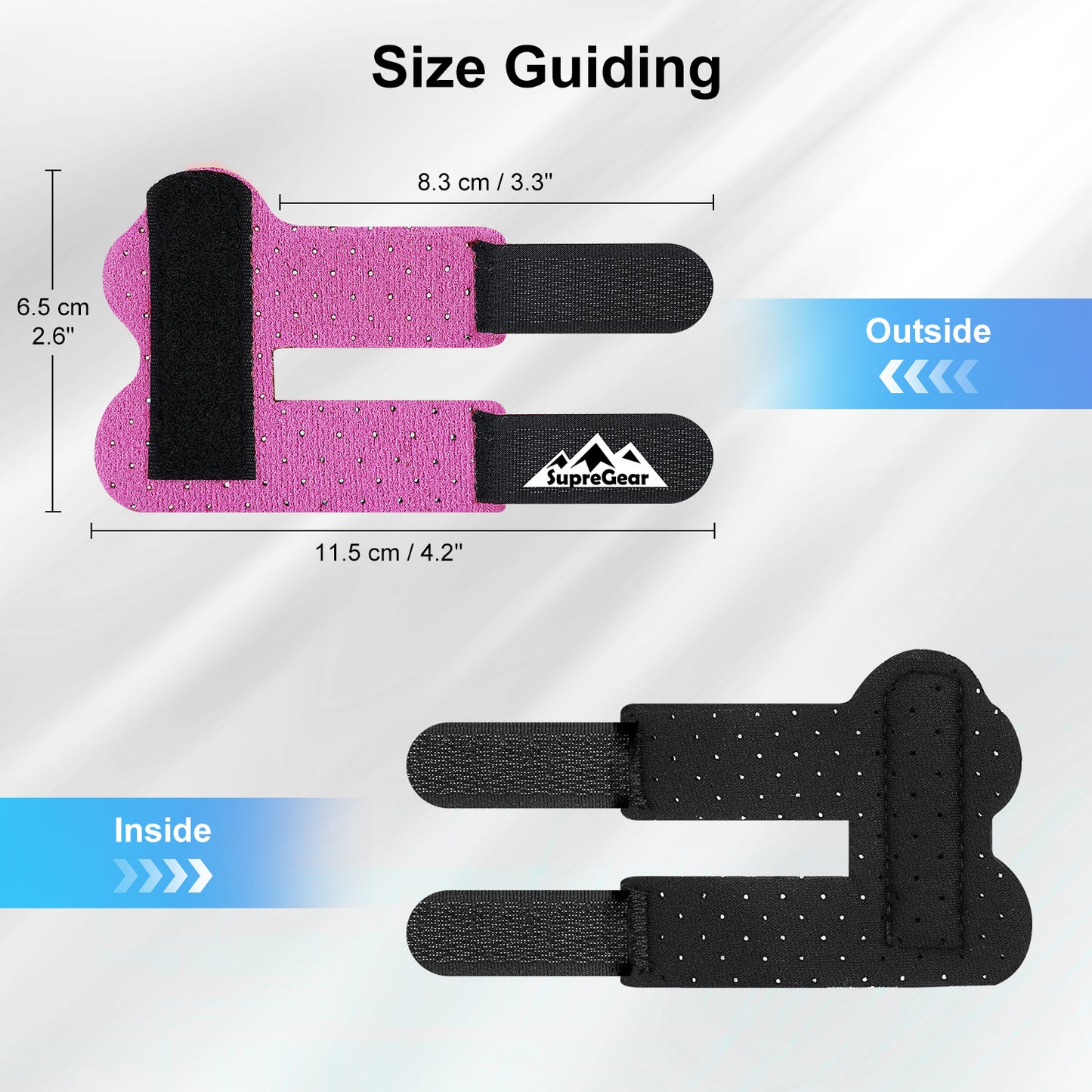 Finger Splint Support 2 Pack Adjustable Trigger Finger Brace for Broken Sprain Arthritis