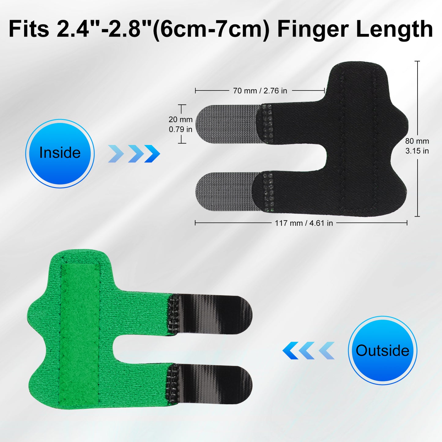 4 Pack Adjustable Finger Splint