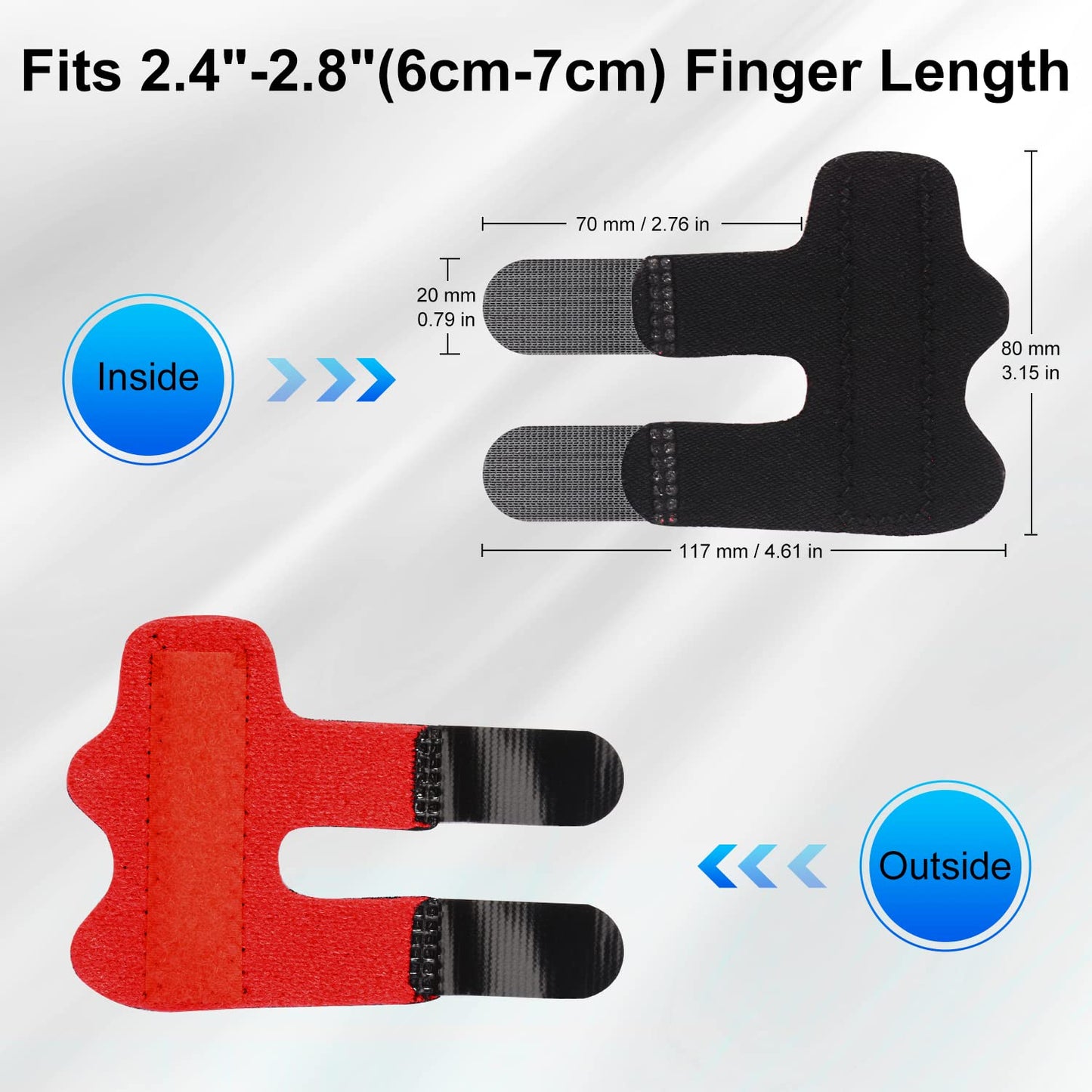 4 Pack Adjustable Finger Splint