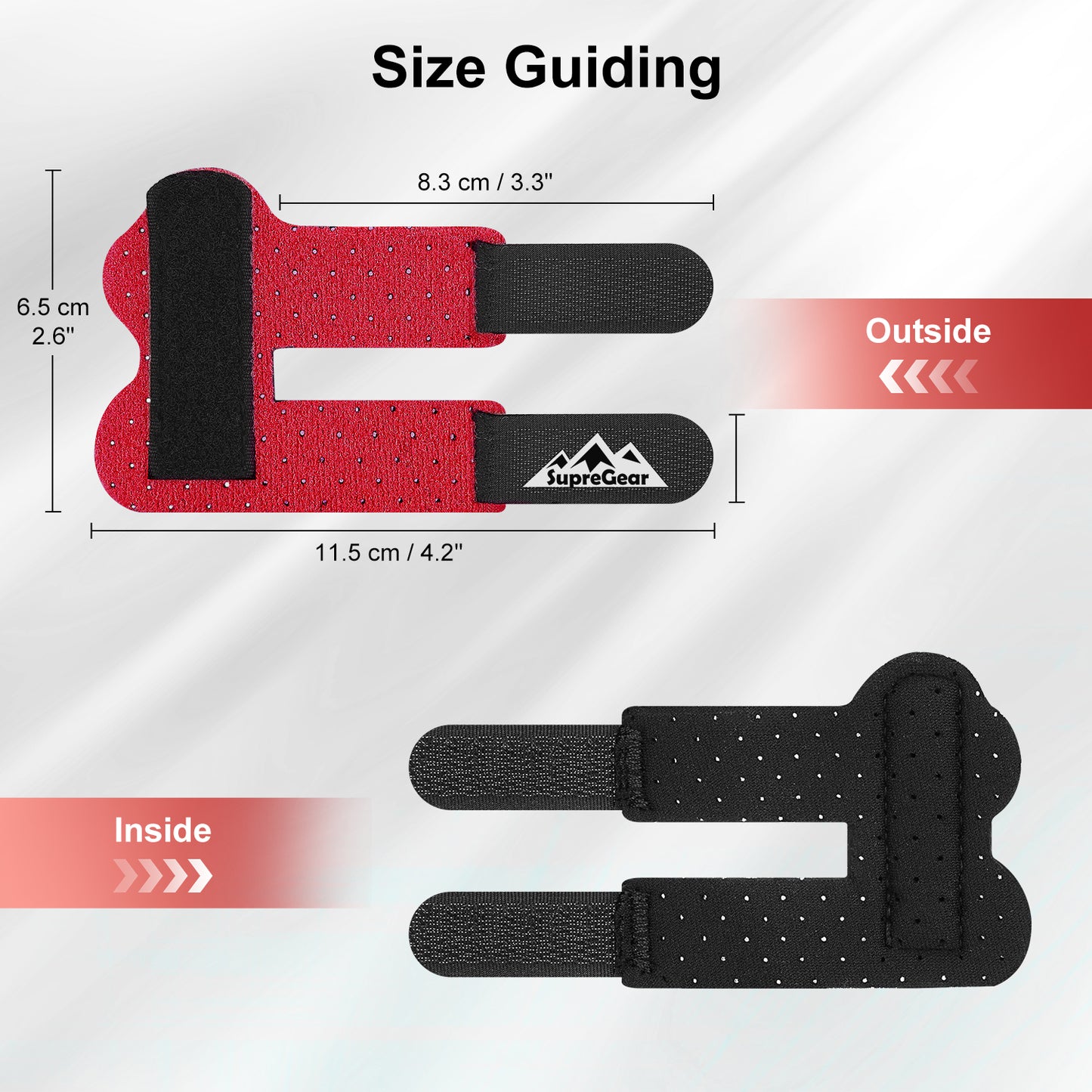 Finger Splint Support 2 Pack Adjustable Trigger Finger Brace for Broken Sprain Arthritis