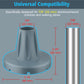 7/8" Heavy-Duty Anti-Slip Rubber Cane Tips with Steel Core, 2-Pack