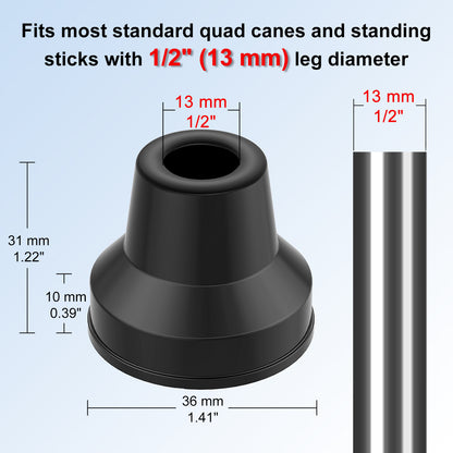 8pcs Quad Cane Tip