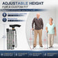 Folding Cane Adjustable Walking Stick Lightweight Travel Cane with T Handle