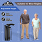 5-Level Adjustable Height Walking Stick Folding Cane