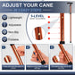 Folding Cane Adjustable Walking Stick Lightweight Travel Cane with T Handle