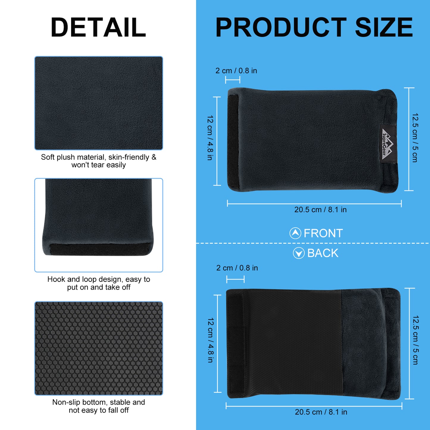 2 Pack Hand Grips Handle Covers Rollator Grip Pads
