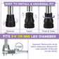 4 Pack Non-Slip Rubber Replacement Cane Tip