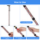 5-Level Adjustable Height Walking Stick Folding Cane