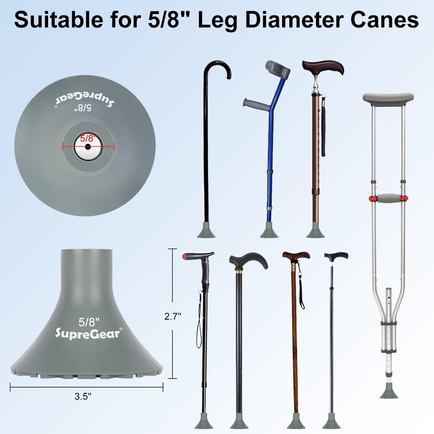 Cane Tip Replacement, 3/4 Inch