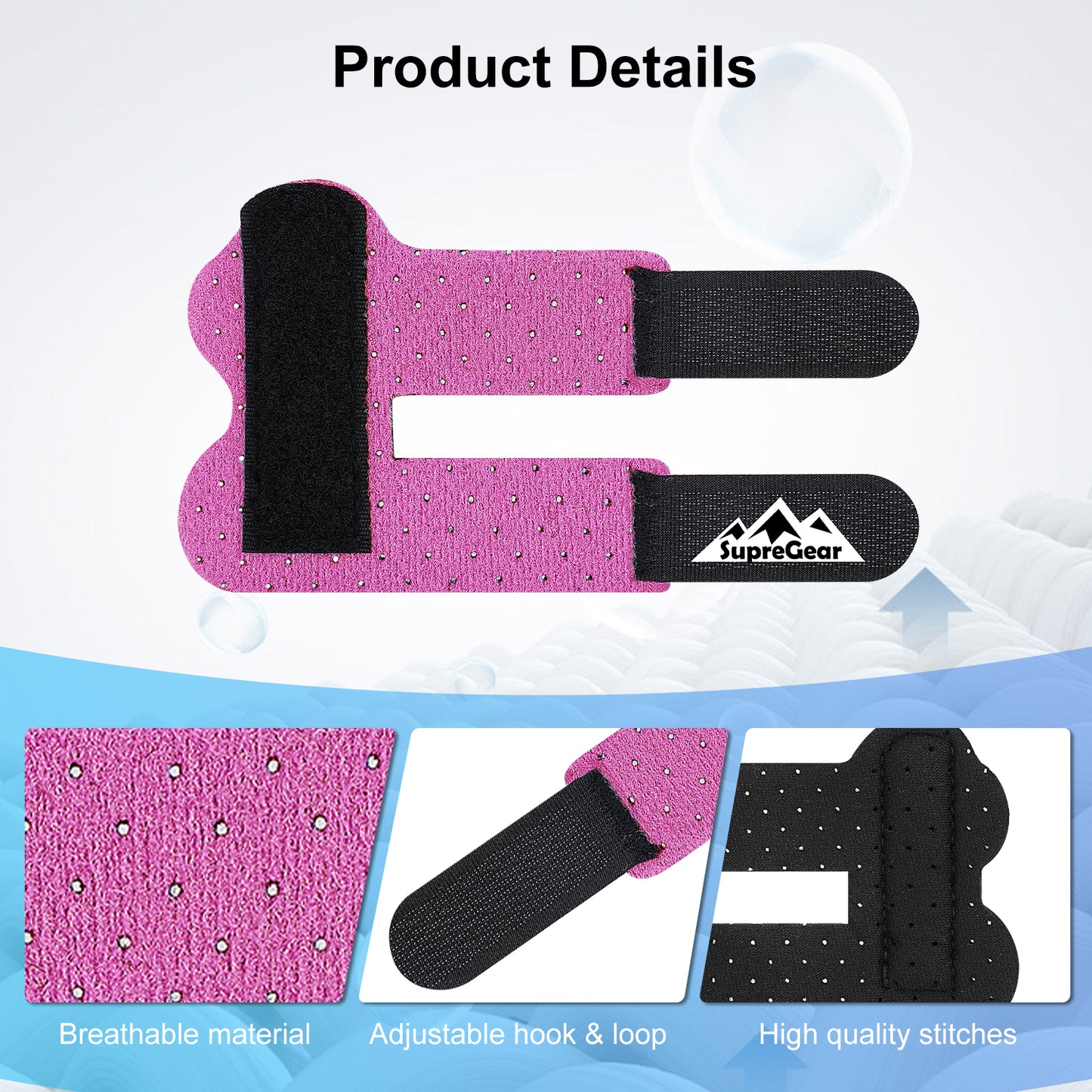 Finger Splint Support 2 Pack Adjustable Trigger Finger Brace for Broken Sprain Arthritis