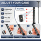 Folding Cane Adjustable Walking Stick Lightweight Travel Cane with T Handle