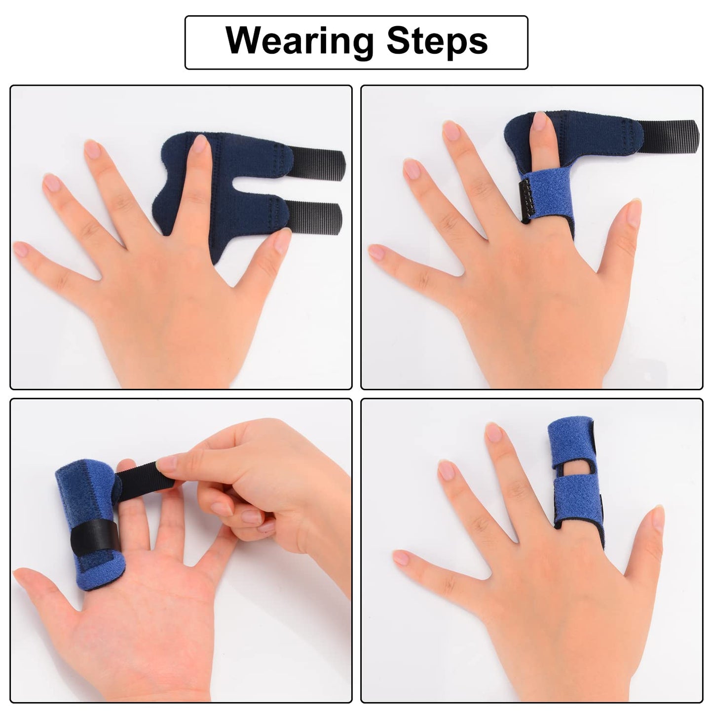 4 Pack Adjustable Finger Splint