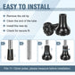 Heavy-Duty Wide Base Trekking Pole Tips – Non-Slip Rubber, Shock Absorbing