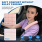 Soft Puff Seat Belt Shoulder Cover 2 Pack – Lightweight Neck & Shoulder Relief Pad for Cars, Travel & Backpacks