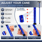 Folding Cane Adjustable Walking Stick Lightweight Travel Cane with T Handle