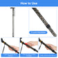 5-Level Adjustable Height Walking Stick Folding Cane