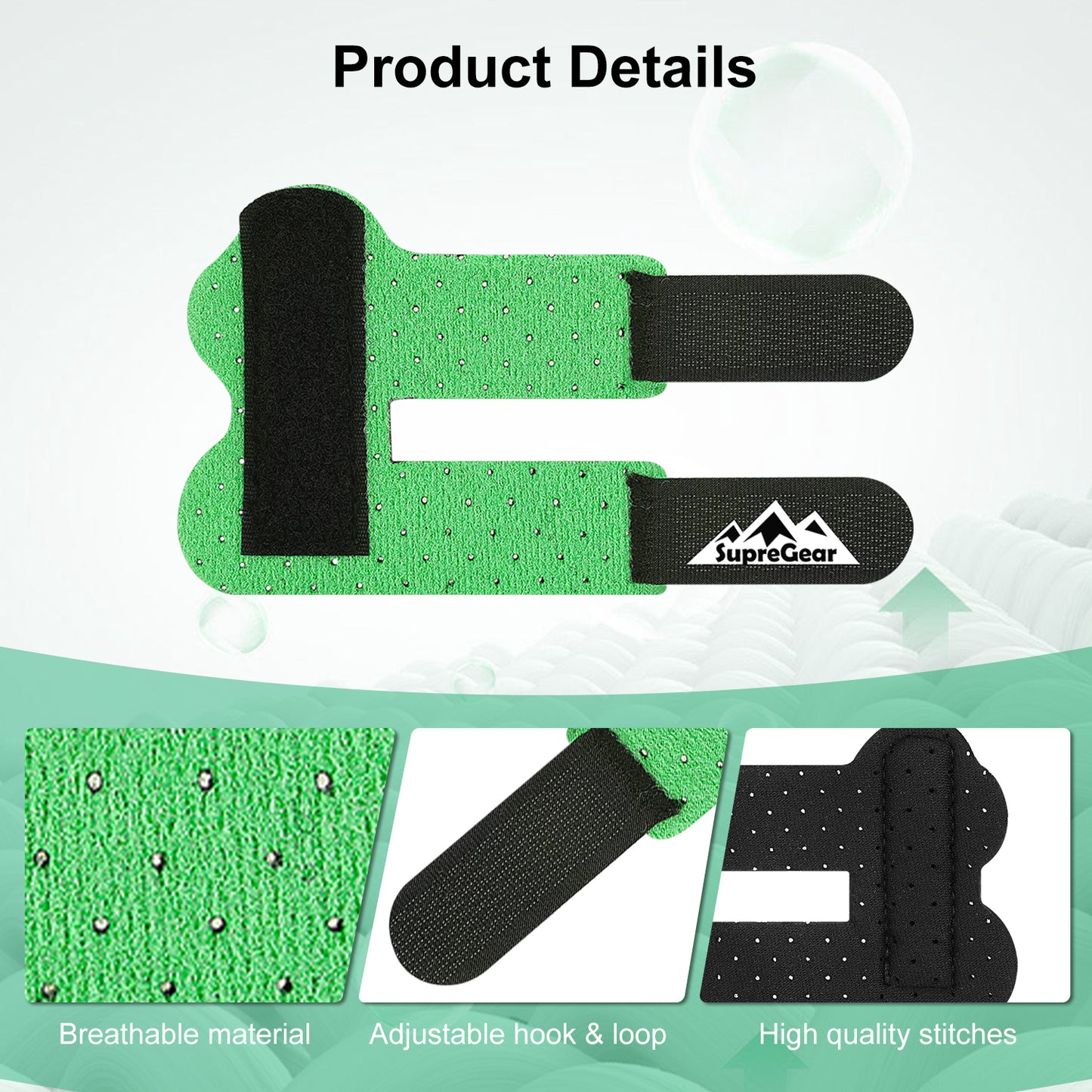 Finger Splint Support 2 Pack Adjustable Trigger Finger Brace for Broken Sprain Arthritis