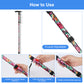 5-Level Adjustable Height Walking Stick Folding Cane