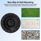 6-Pack Cane Tips Non-Slip Rubber, Black