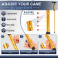 Folding Cane Adjustable Walking Stick Lightweight Travel Cane with T Handle