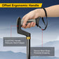 Foldable Adjustable Walking Cane with Offset Ergonomic Handle & All-Terrain Tip